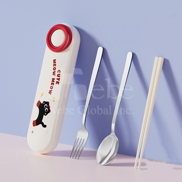 stainless steel eco friendly tableware set printing