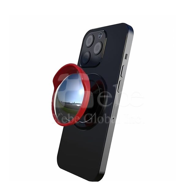 magnetic phone mount with wide angle mirror