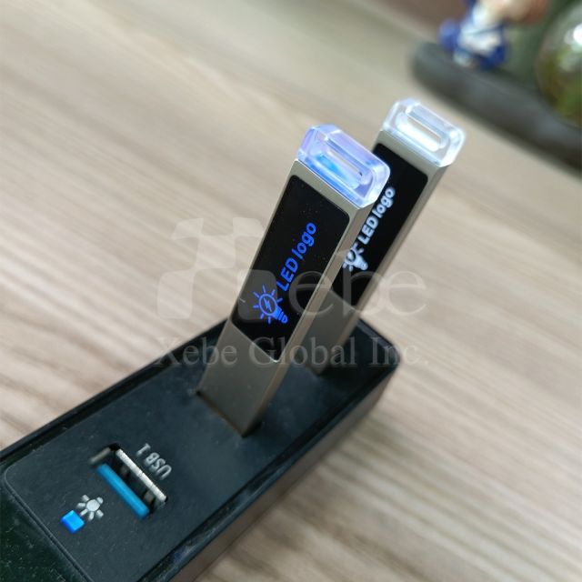 classic rectangular led flash drive