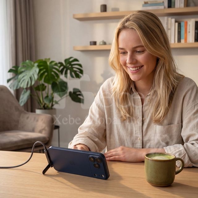 customizable multifunctional stand with fast charging cable