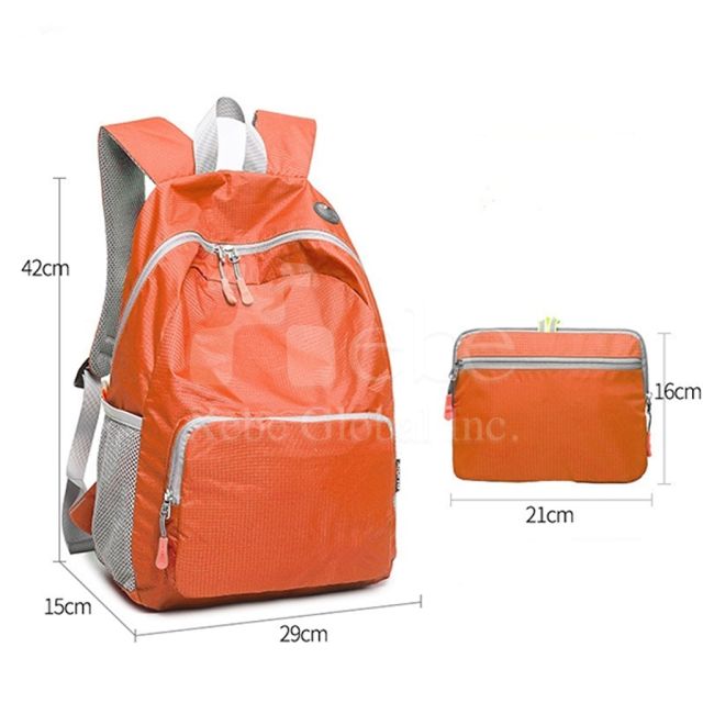 customizable foldable corporate backpack