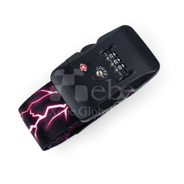 lightning-shaped TSA luggage strap