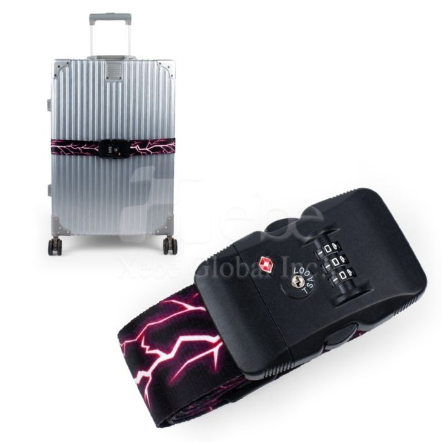 lightning-shaped TSA luggage strap