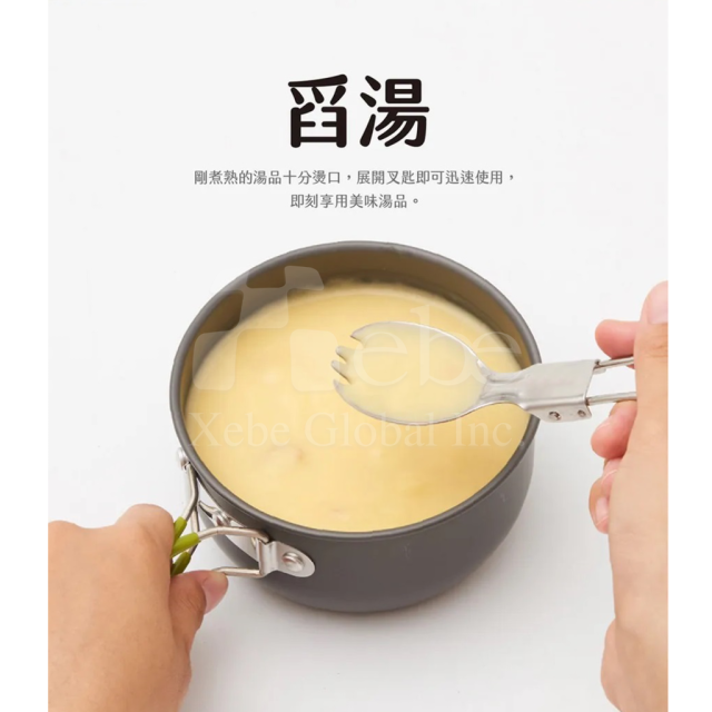 customizable foldable stainless steel eco friendly cutlery