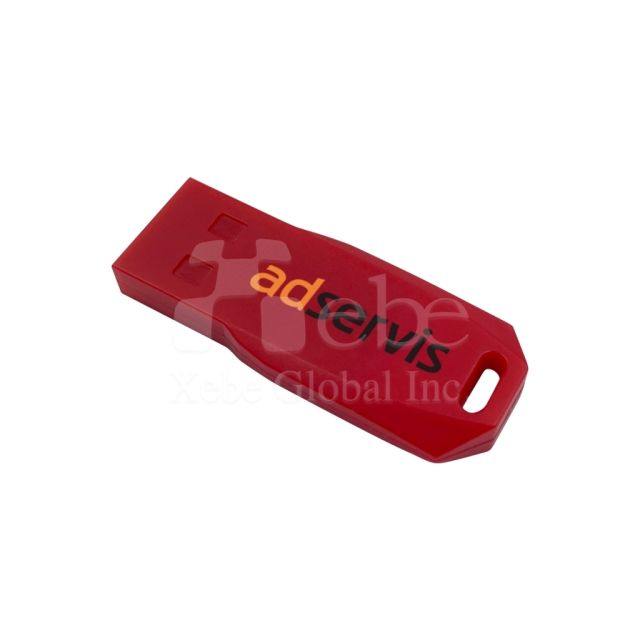 minimalist red USB flash drive for gifts