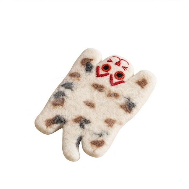 customized felt mascot coaster