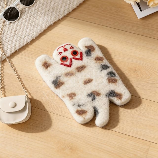 customized felt mascot coaster
