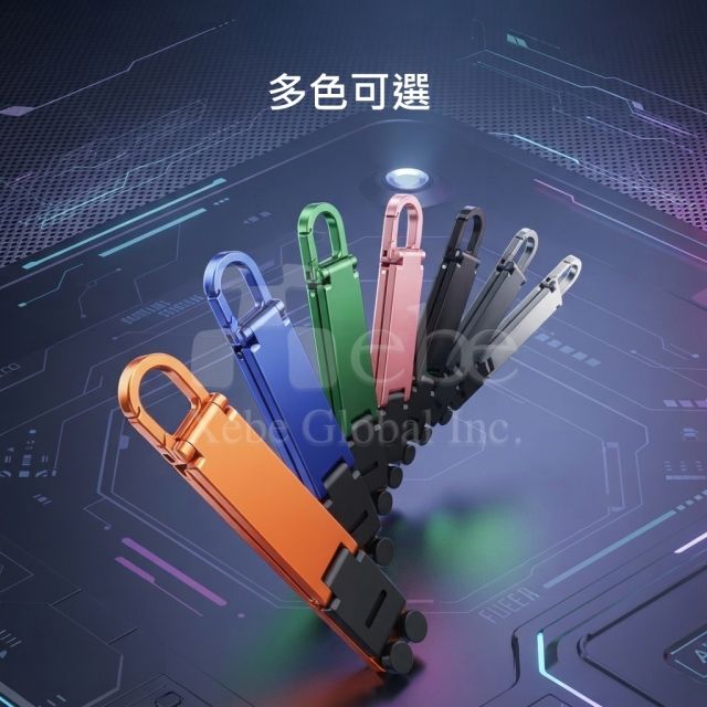 customizable aluminum alloy foldable mini phone stand
