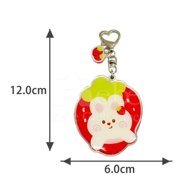 custom acrylic mirror keychain