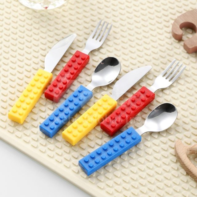building block style stainless steel cutlery set
