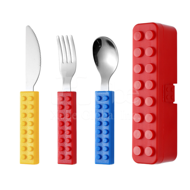 building block style stainless steel cutlery set