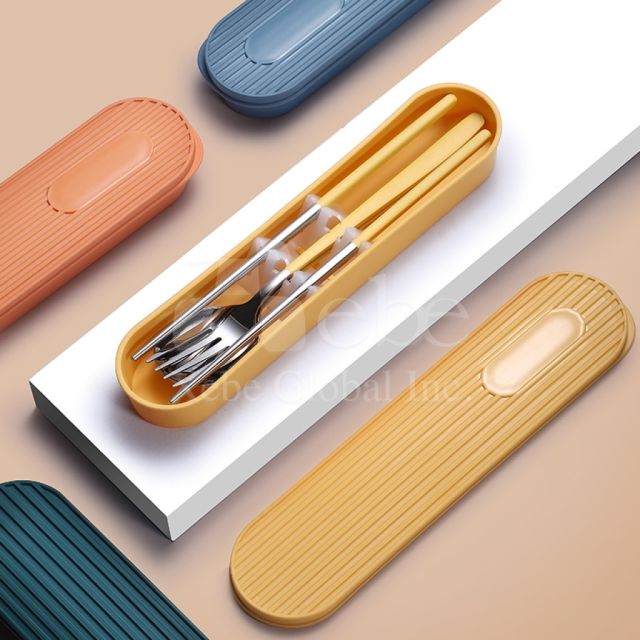 customized eco friendly cutlery set with laser engraving